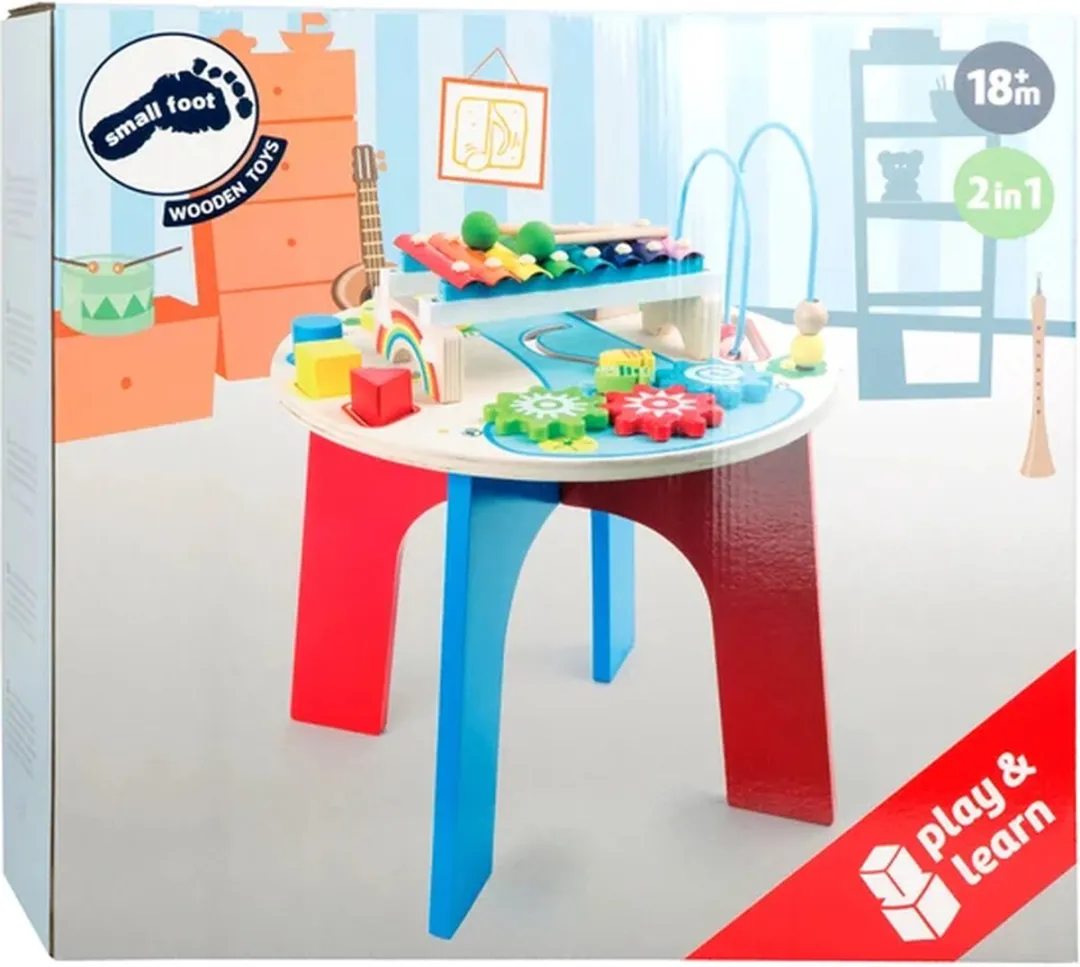 Small Foot Houten Activiteiten & Muziektafel 2in1 Multicolor