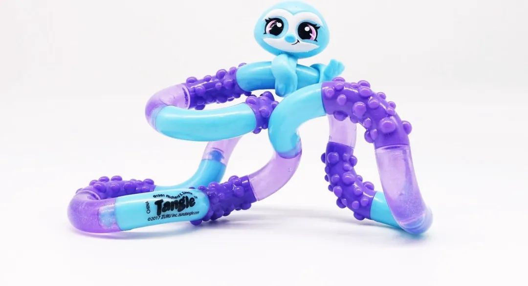 Tangle Jr. Pets Snap the Sloth Fidget Toy - Paars/Blauw
