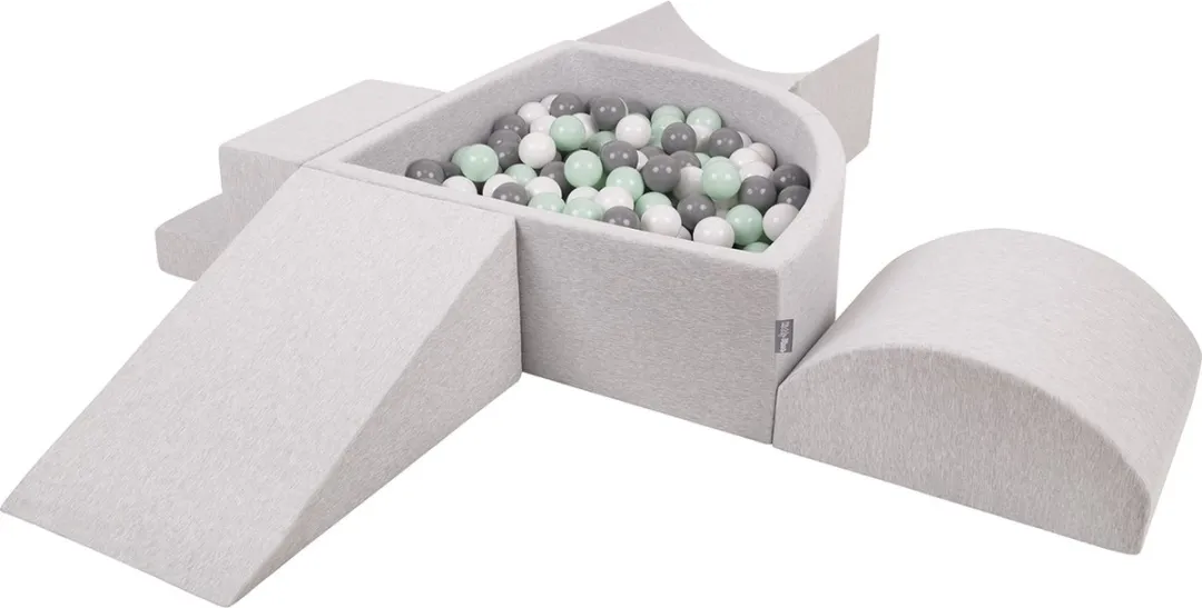 KiddyMoon Schuimspeelset Ballenbad 200 Ballen ∅7cm