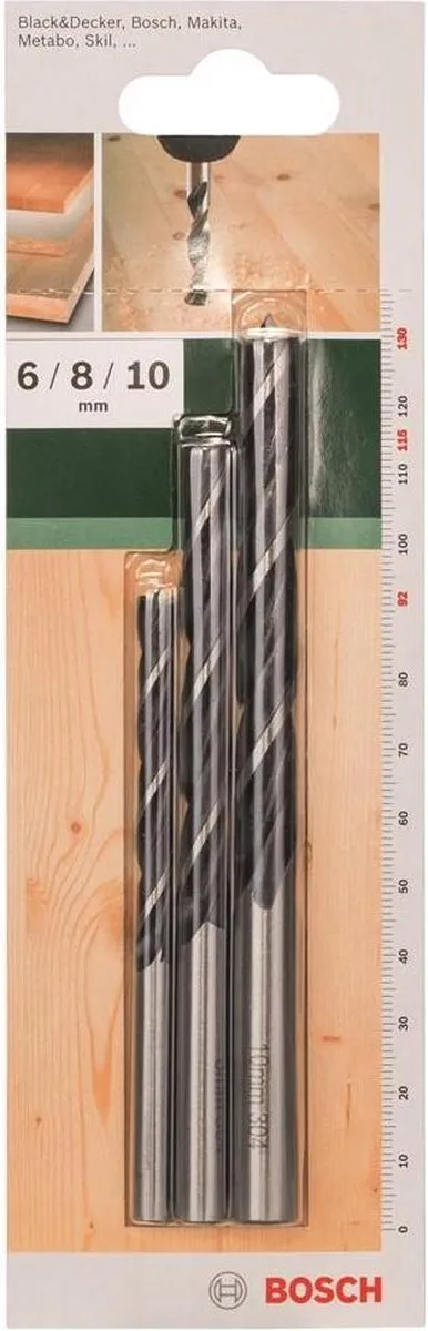 Bosch Houtboren Set 6/8/10mm - 3 Stuks