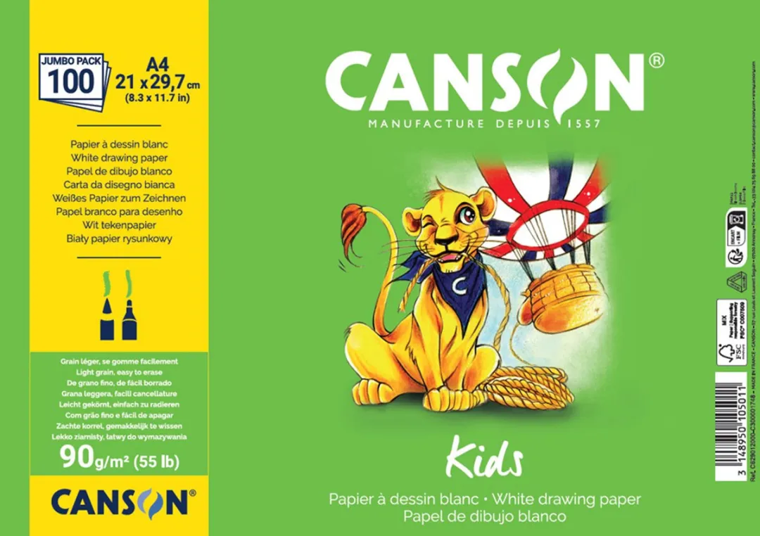 Canson Kids Tekenpapier A4 100 Vel