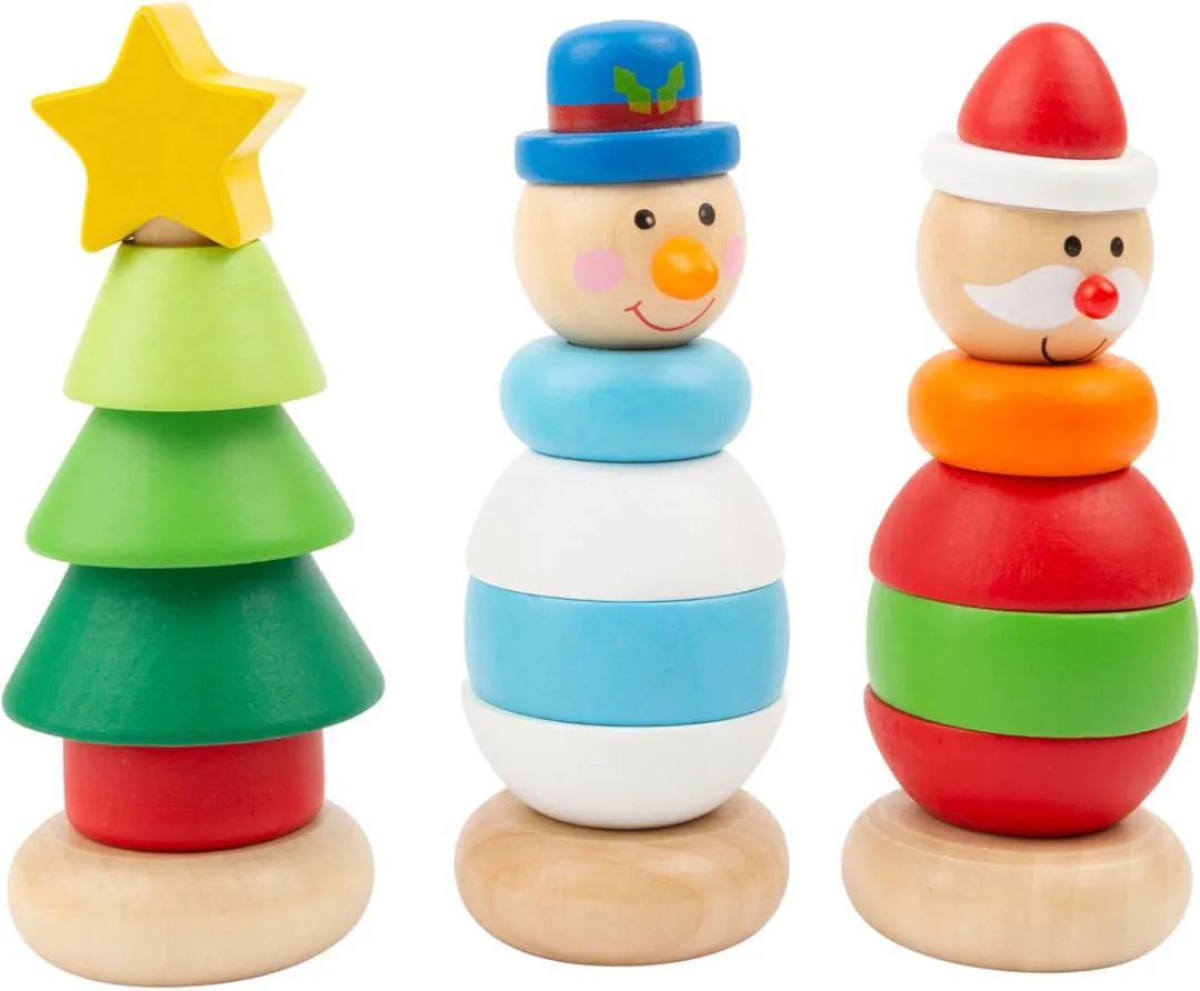 Small Foot Houten Stapeltoren Kerstfiguur
