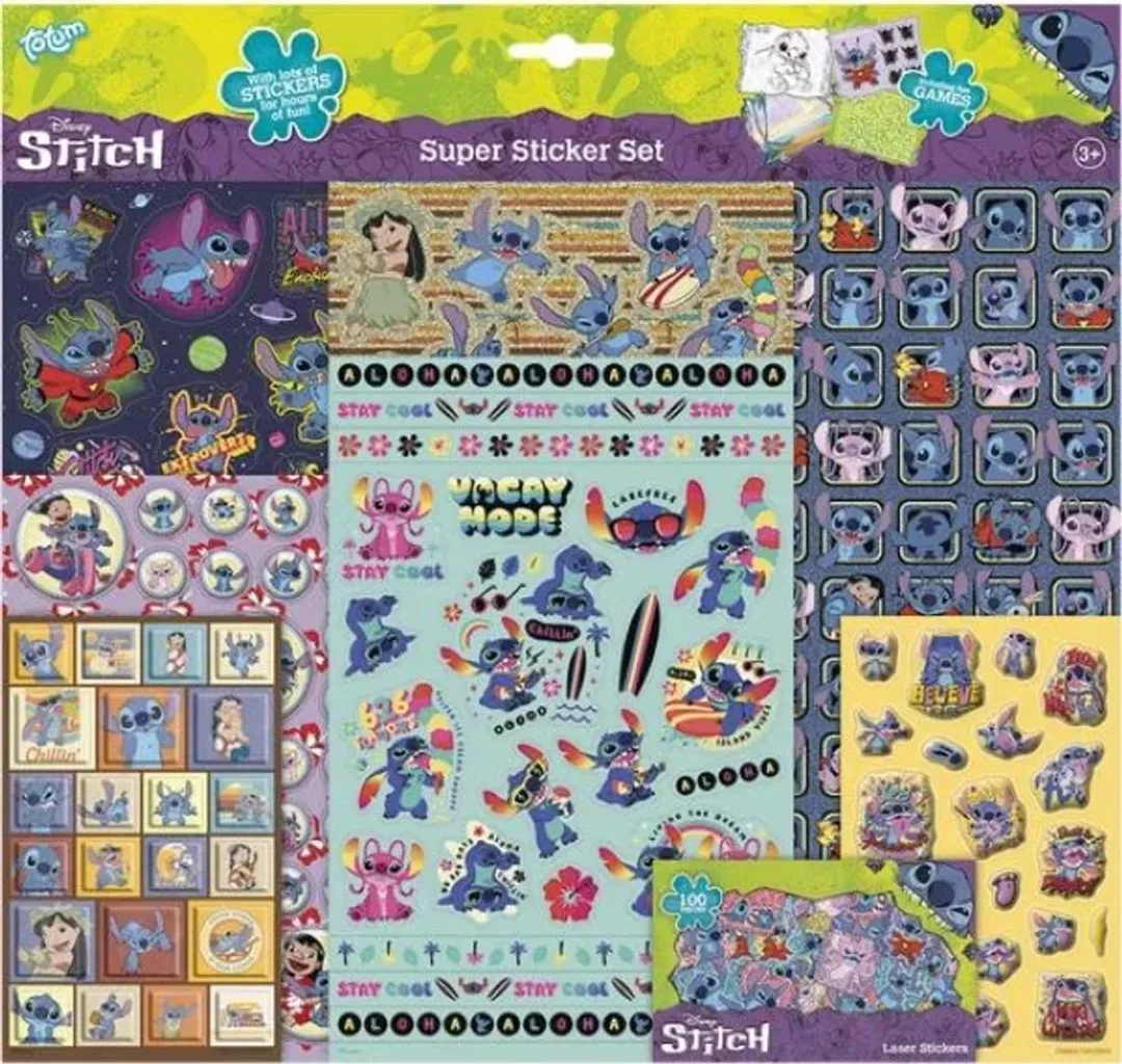 Disney Stitch Super Stickerpakket 36x38cm