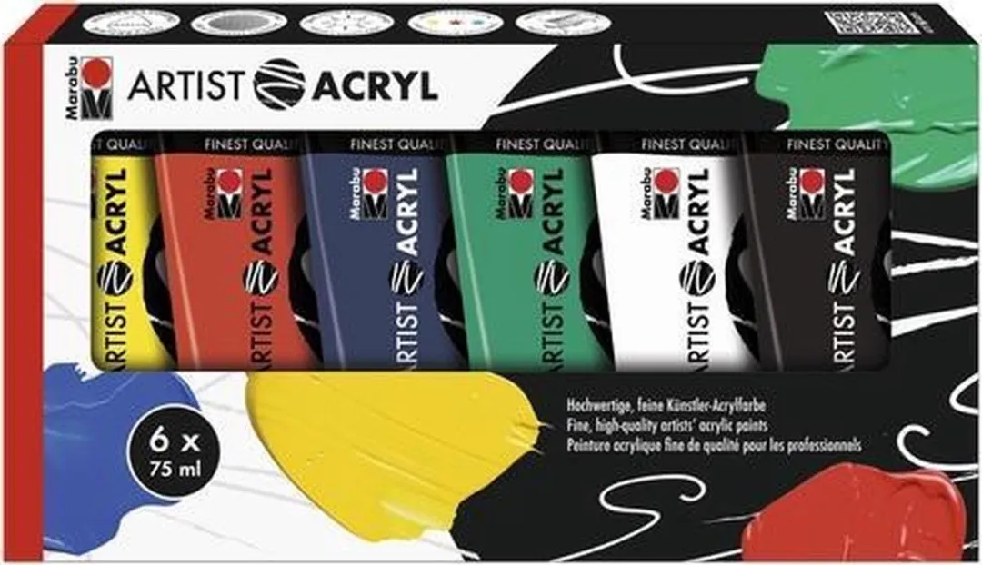 Marabu Artist Acrylverf Set 6x75ml