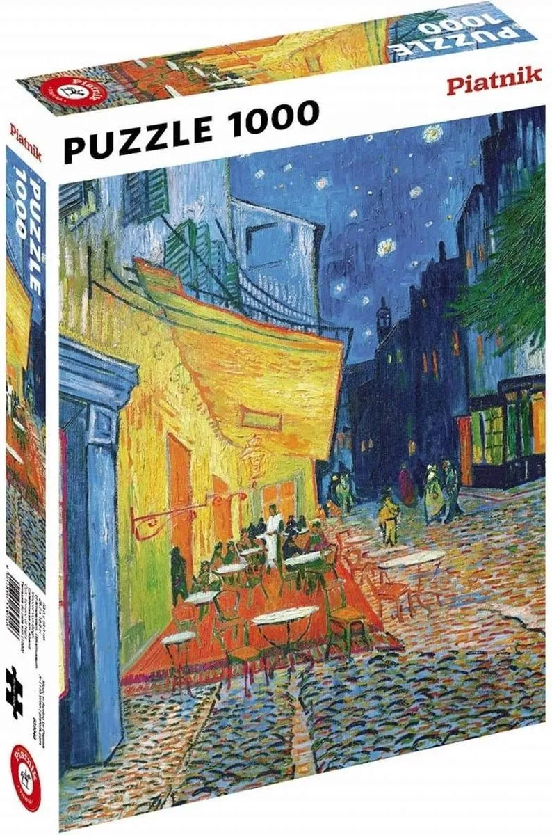 Piatnik Vincent van Gogh Caféterras bij Nacht Puzzel 1000 Stuks