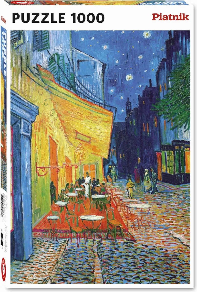 Piatnik Vincent van Gogh Caféterras bij Nacht Puzzel 1000 Stuks