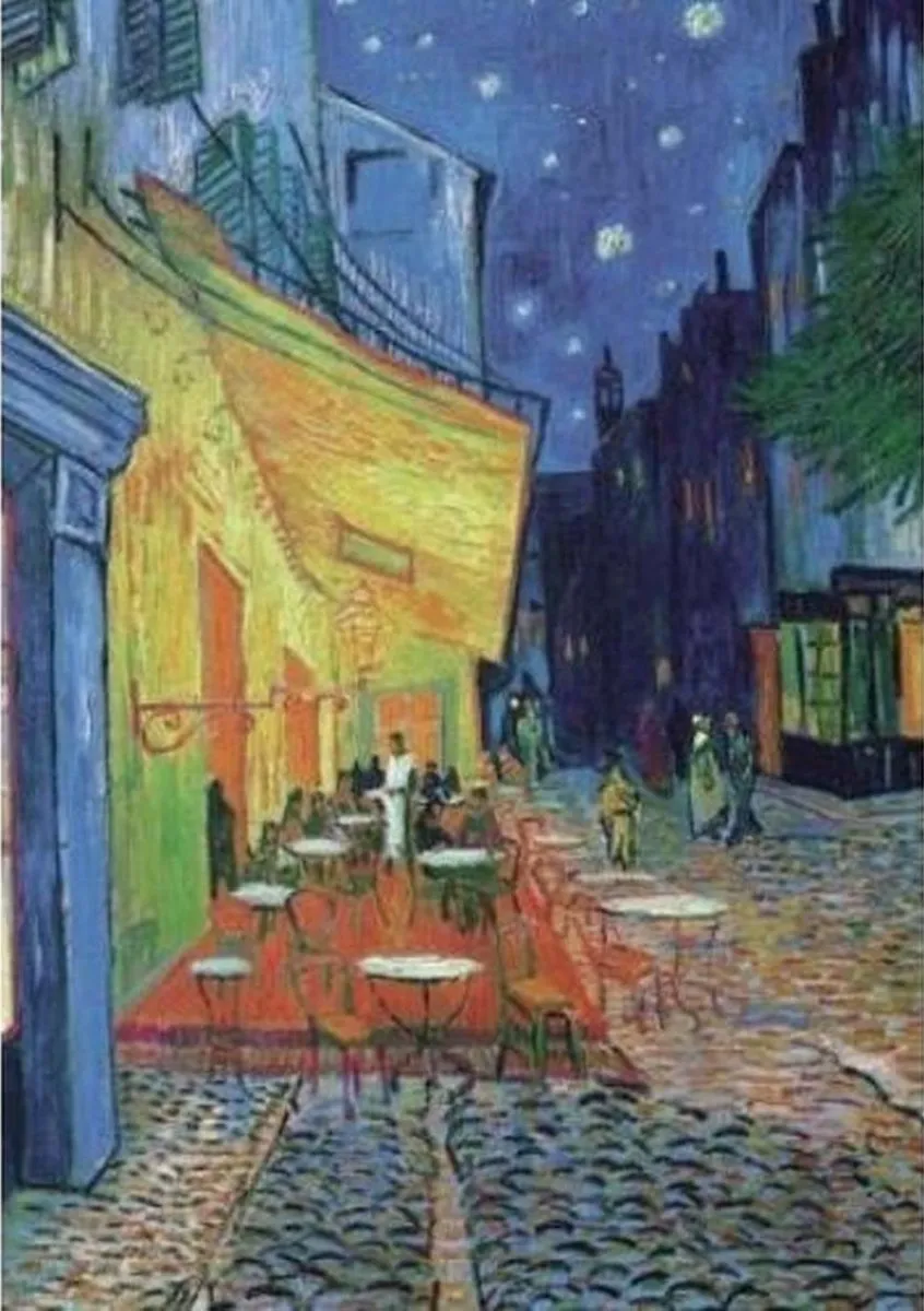 Piatnik Vincent van Gogh Caféterras bij Nacht Puzzel 1000 Stuks