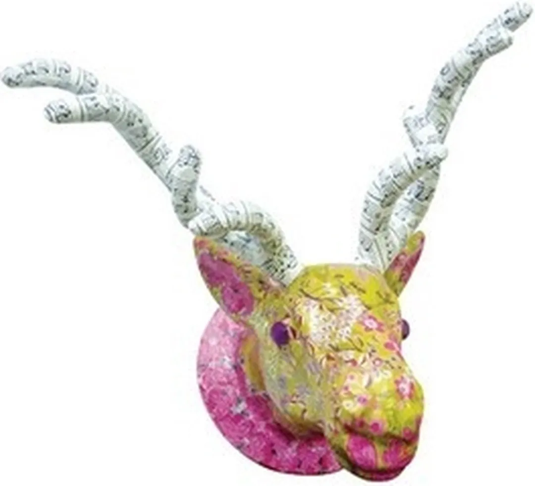 Decopatch Rendier Trofee 39cm - Bruin