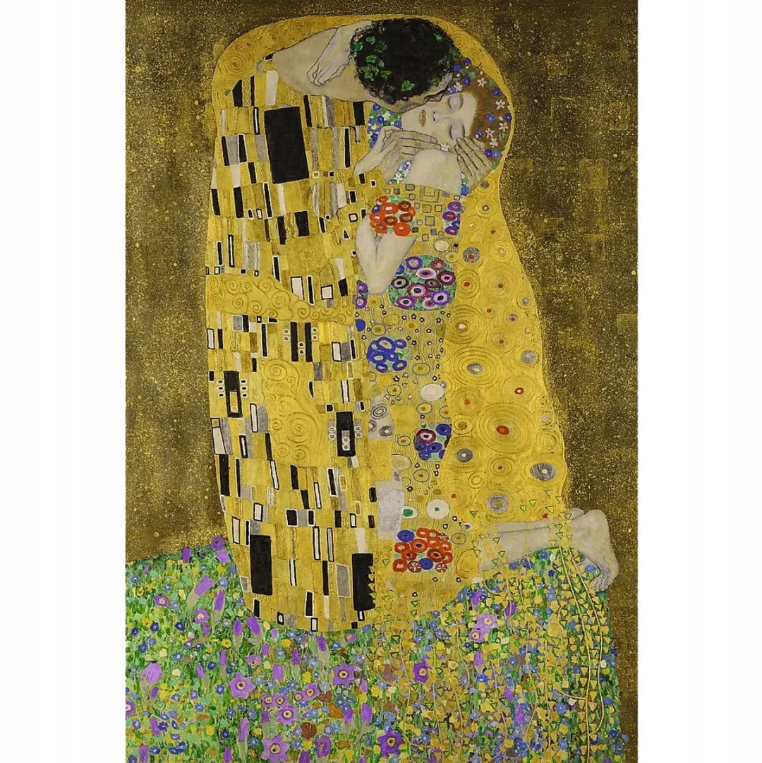Trefl Puzzelrama 500 Stukjes - De Kus van Gustav Klimt - Inclusief lijst