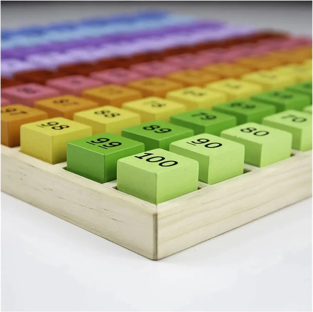 BIGJIGS Getallenbakje 100-delig - Multikleur
