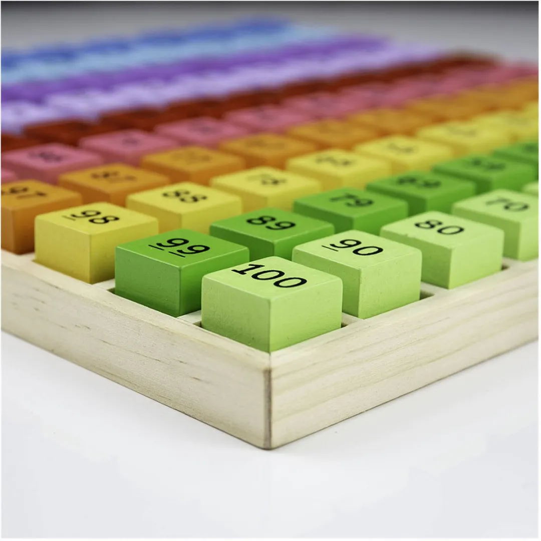 BIGJIGS Getallenbakje 100-delig - Multikleur