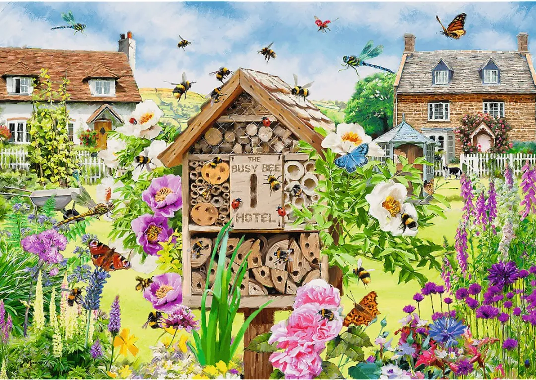 Trefl Tea Time A Home for Bees Legpuzzel 1000 Stuks - Multicolor