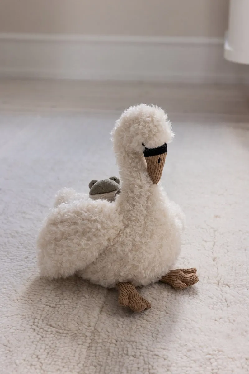 Sebra Activity Speeltje Knuffel Zwaan met Kikker - Print