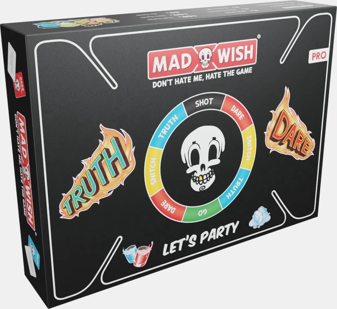 MadWish Pro 3911 Truth or Dare Kaarten - 250 Stuks - Incl. Shotglaasje
