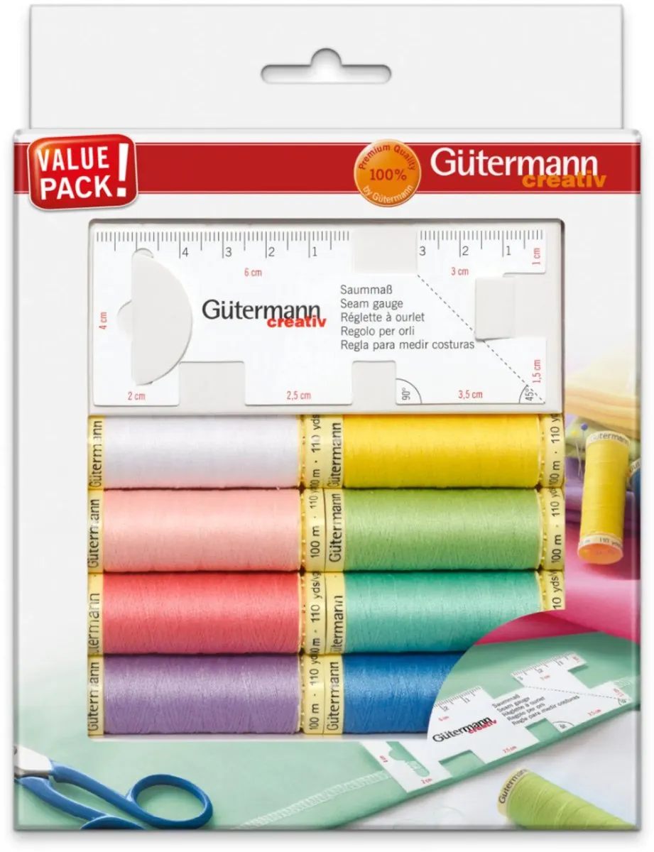 Gutermann Creativ Naaiset met Zoommaatje - 9 Stuks