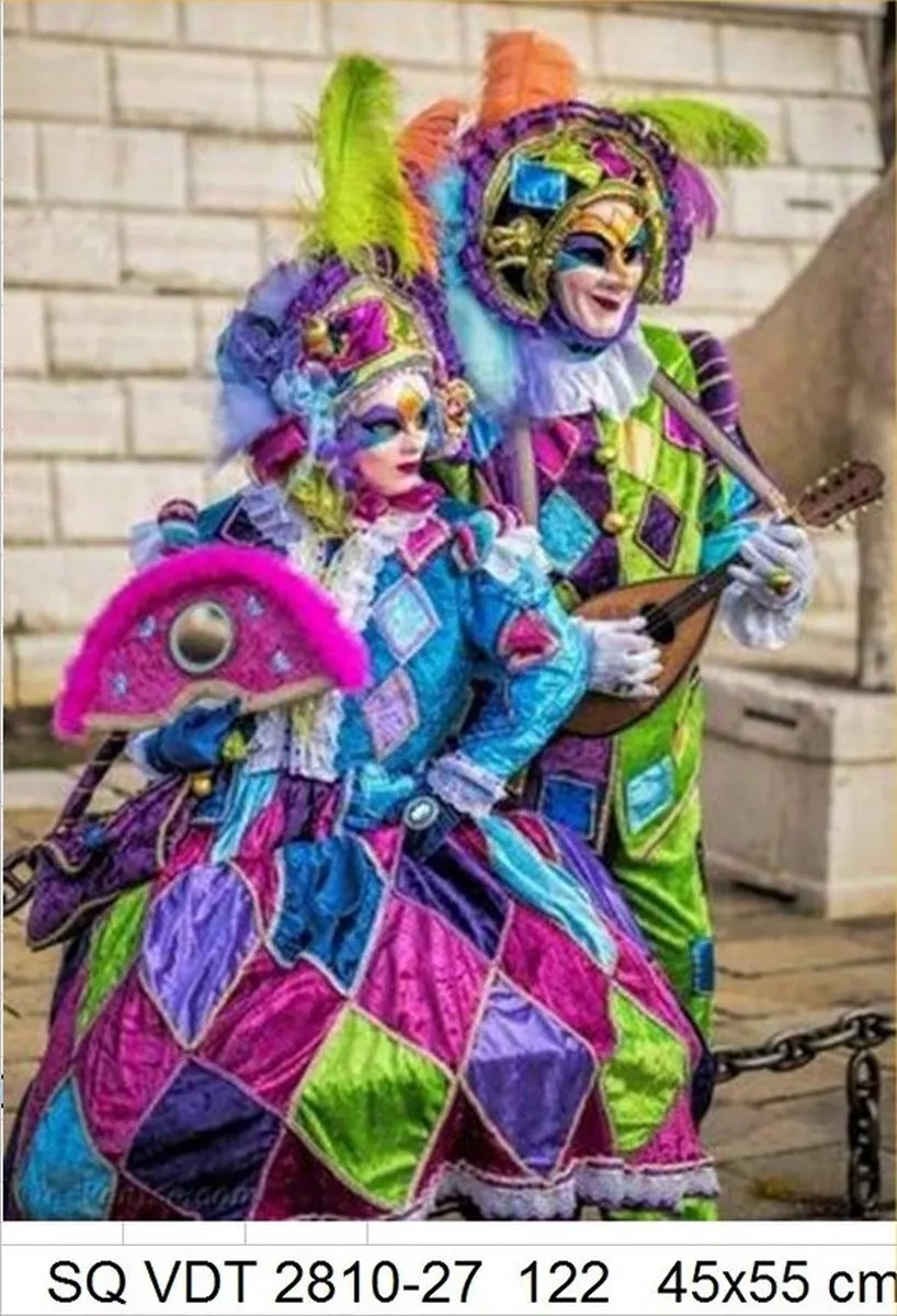 VDTOYS Diamond Painting VDTB122 - 45x45cm - Venice Carnival