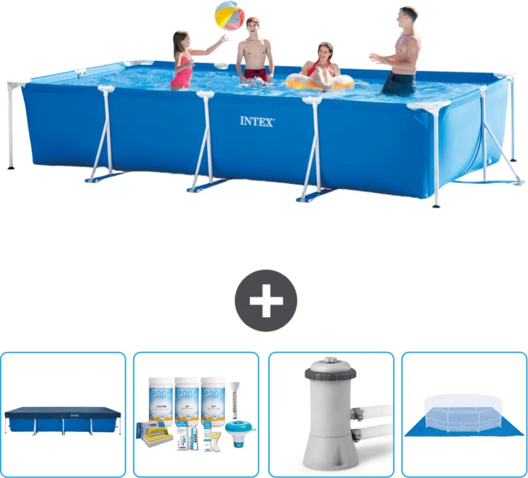 Intex Rechthoekig Frame Zwembad 450x220x84cm