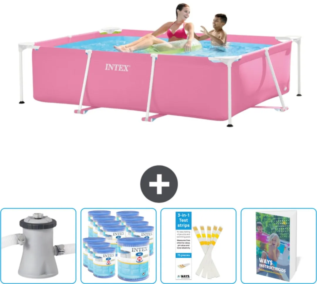 Intex Frame Zwembad 220x150x60cm Roze