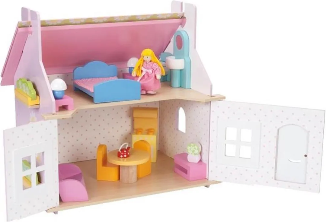 Le Toy Van Daisy's Poppenhuis - 11 Meubels - Hout - Paars/Rozes