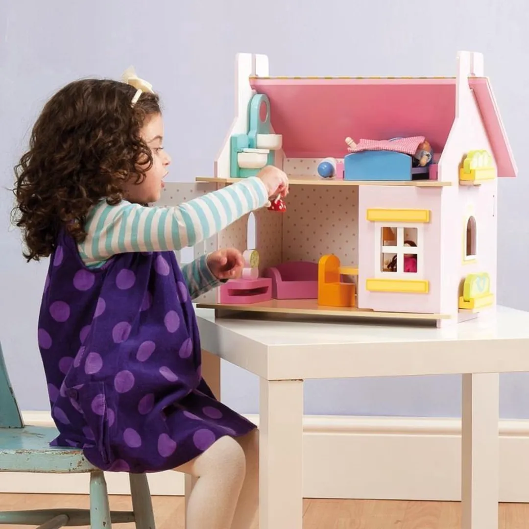 Le Toy Van Daisy's Poppenhuis - 11 Meubels - Hout - Paars/Rozes