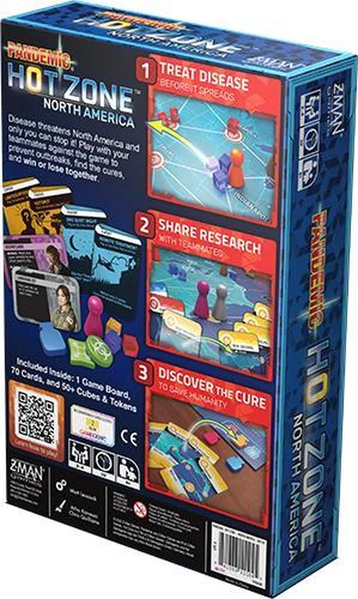 Z-Man Games Pandemic Hot Zone North America - 2-4 Spelers