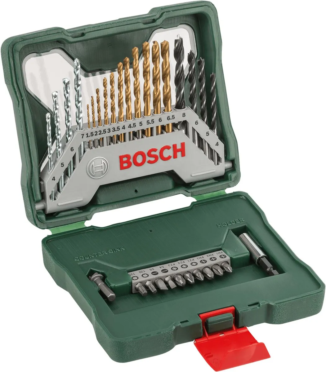 Bosch X-Line Boorset 30-delig - Titanium Plus - Hout/steen/metaal