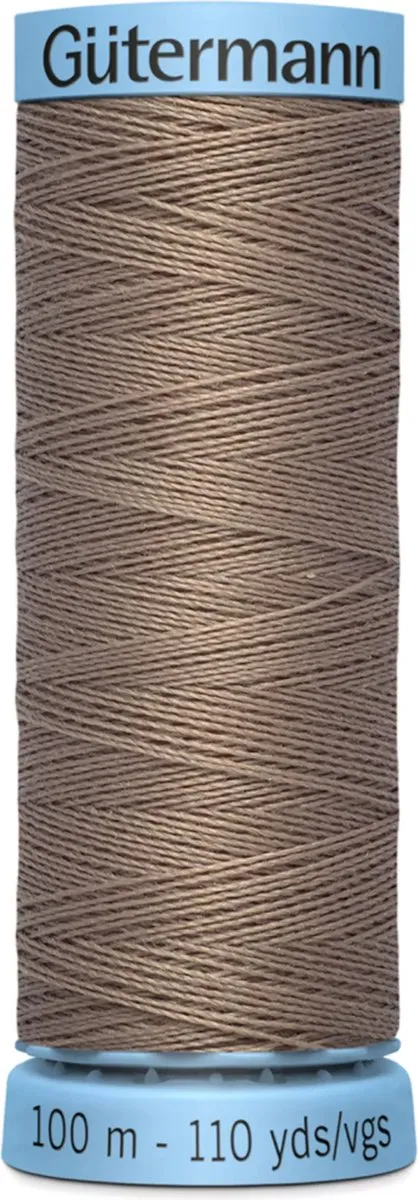 Gutermann Zijde Garen 199 - 100m - Zwart/Grijs/Wit