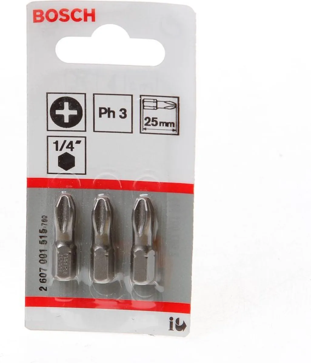 Bosch XH-TORS/PH3 Opzetborstels - 3 Stuks