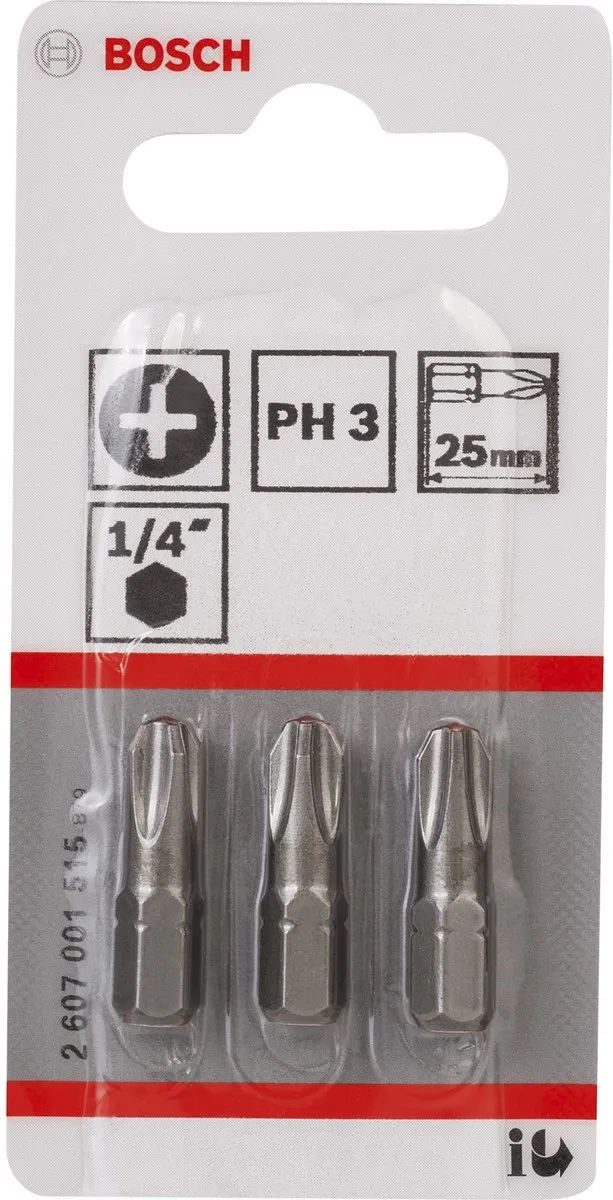 Bosch XH-TORS/PH3 Opzetborstels - 3 Stuks