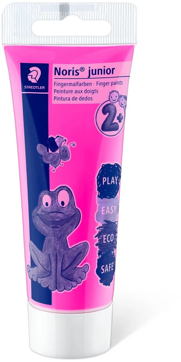 STAEDTLER Noris Junior Vingerverf - 6 Neonkleuren 75ml - afbeelding 6 van 6