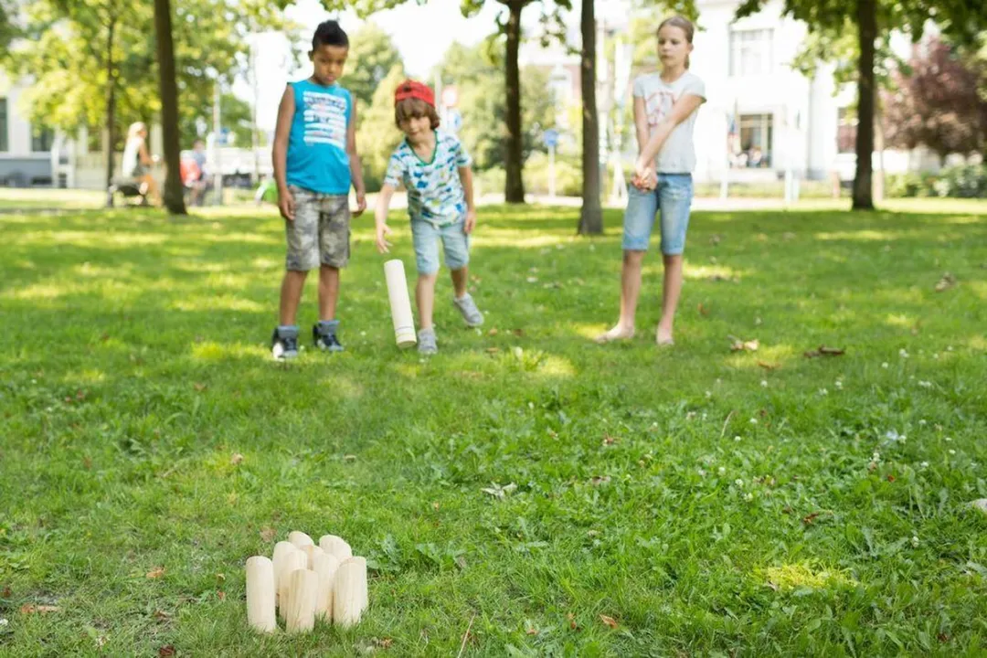 BS Toys Kubb Spel GA128 - Houten Buitenspeelgoed