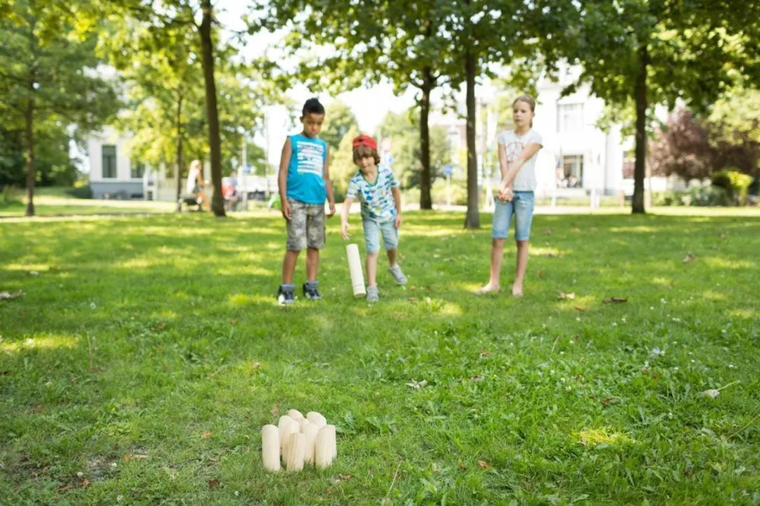 BS Toys Kubb Spel GA128 - Houten Buitenspeelgoed