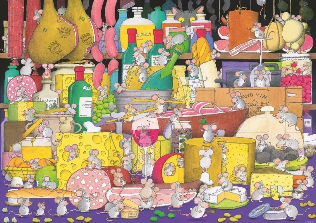 Piatnik Supervised Feast 1000 Puzzel