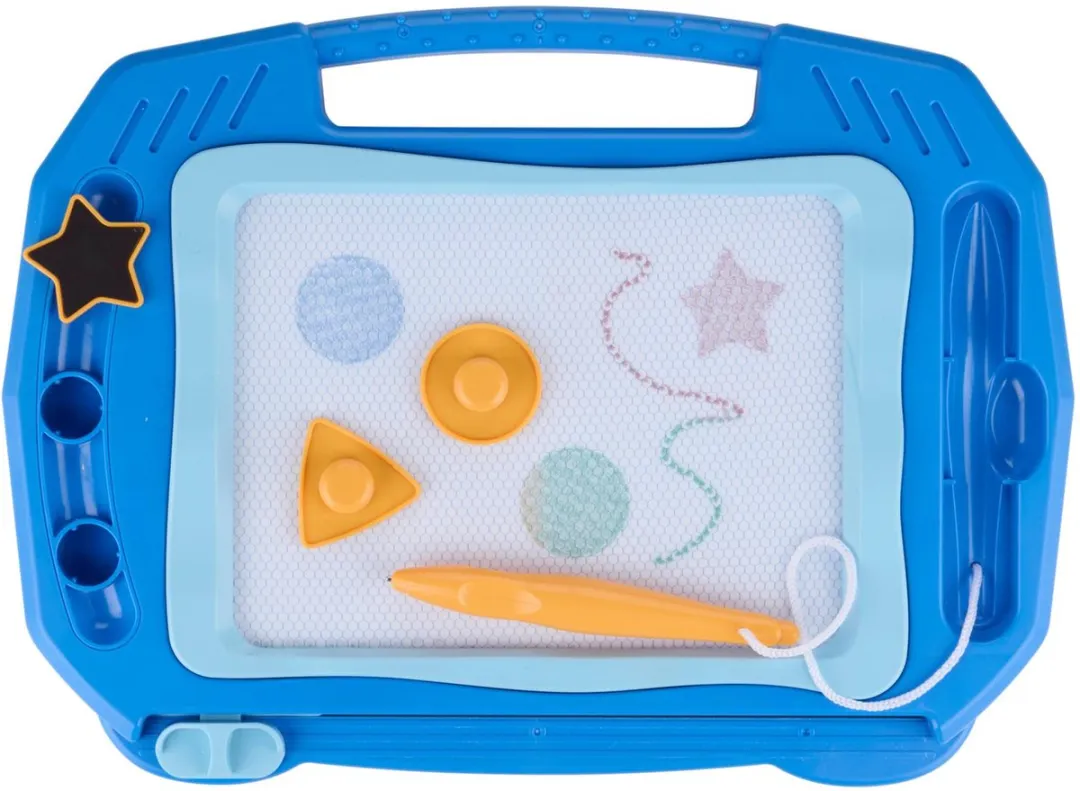 Eddy Toys Magnetisch Tekenbord - 33x29,5x27cm - Blauw/Rozemulticolor