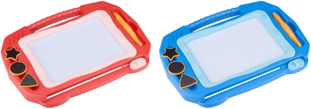 Eddy Toys Magnetisch Tekenbord - 33x29,5x27cm - Blauw/Rozemulticolor