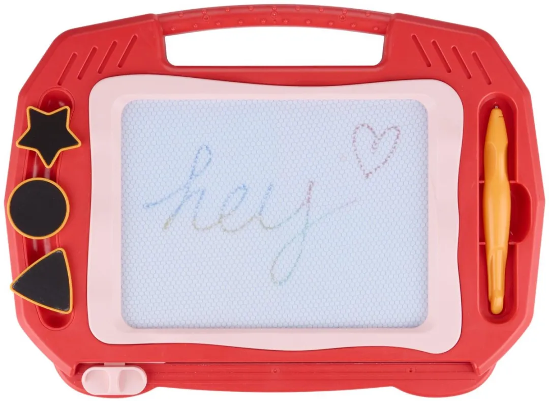 Eddy Toys Magnetisch Tekenbord - 33x29,5x27cm - Blauw/Rozemulticolor