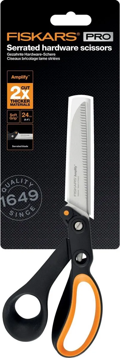 Fiskars Hardware Amplify Schaar 24cm - Zwart