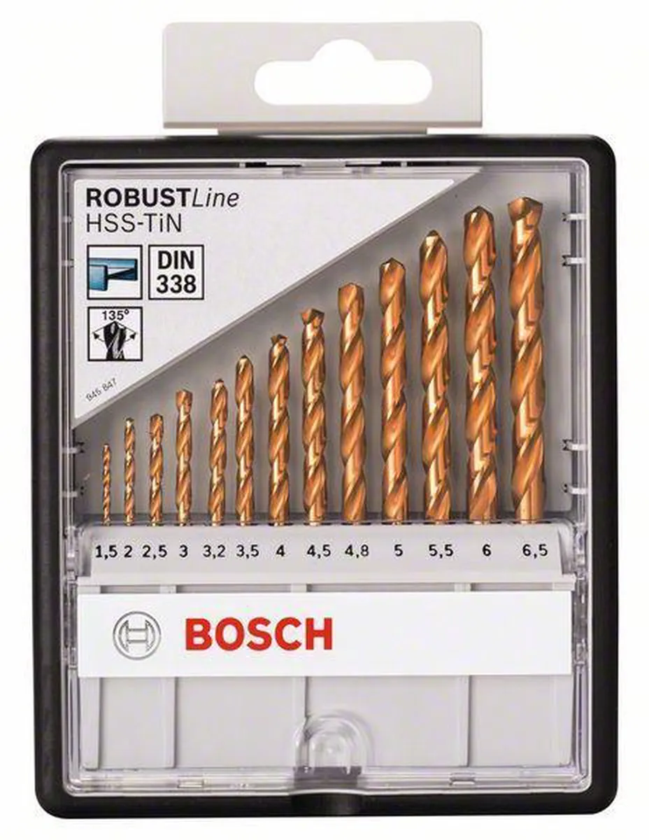 Bosch HSS-Ti Metaalborenset 13-delig