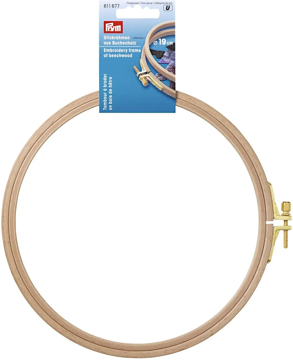 Prym Borduurring 19cm - Hout