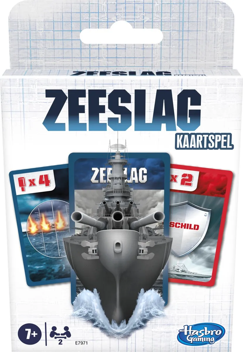 Hasbro Gaming Zeeslag Kaartspel 656545 - 80 Kaarten