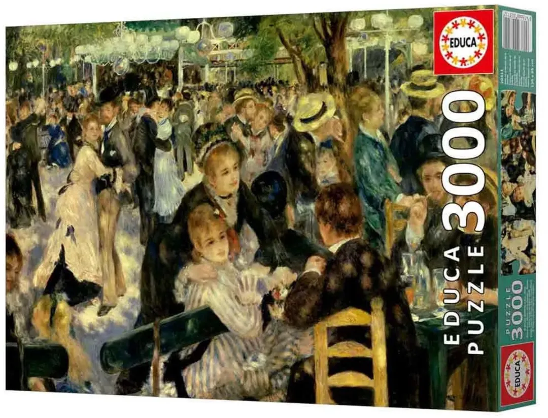 Educa Bal du Moulin De La Galette Puzzel 3000 Stuks - Multicolor