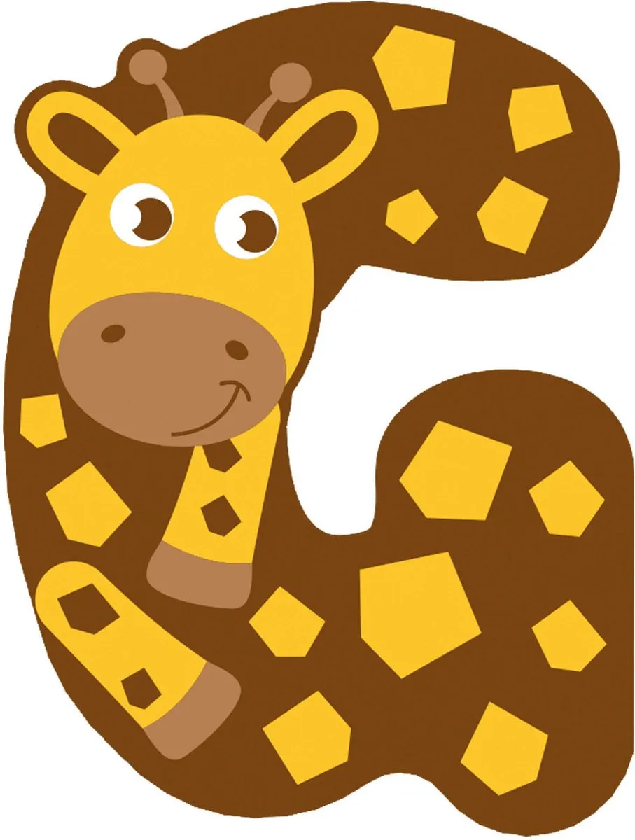 Small Foot Houten Kinderletter Dieren - Multicolor