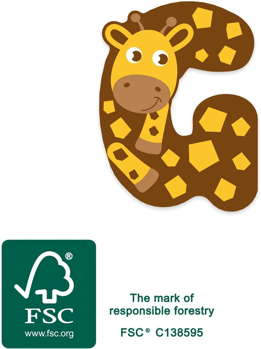 Small Foot Houten Kinderletter Dieren