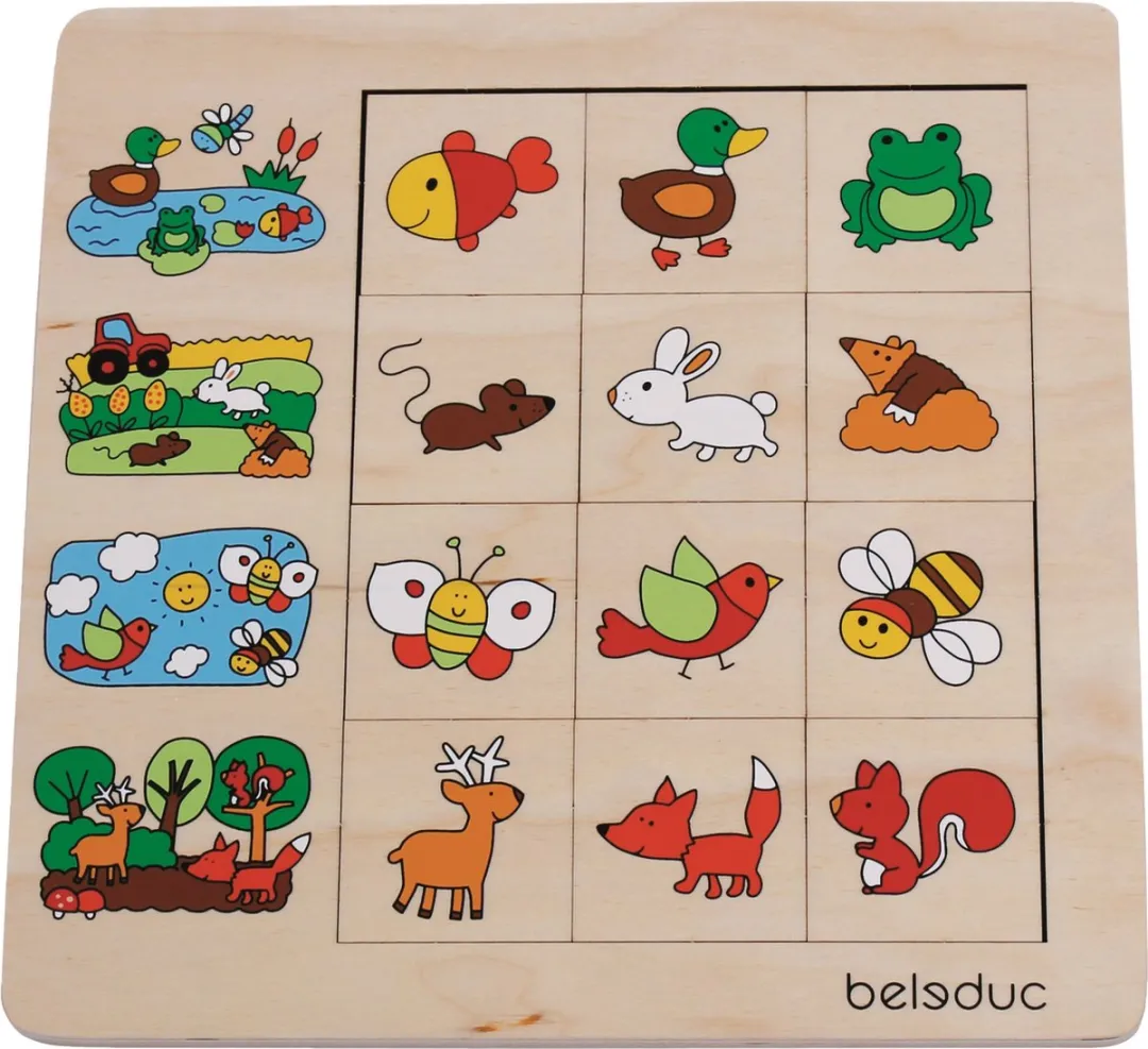 Beleduc Natuurlijke Omgeving Puzzel 12 Stuks