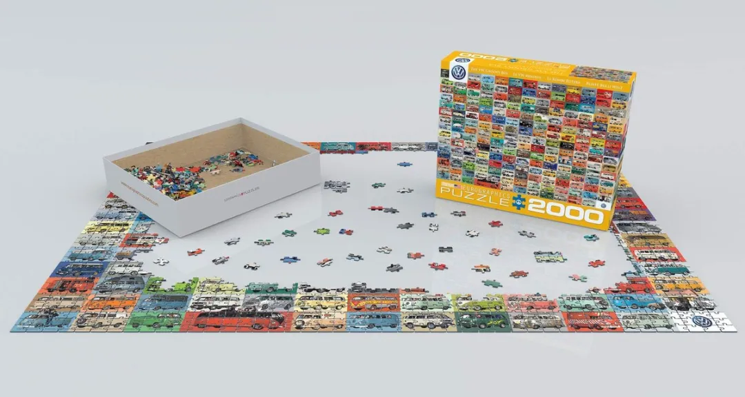 Eurographics Volkswagen The VW Groovy Bus Legpuzzel 2000 Stuks - Meerkleurig