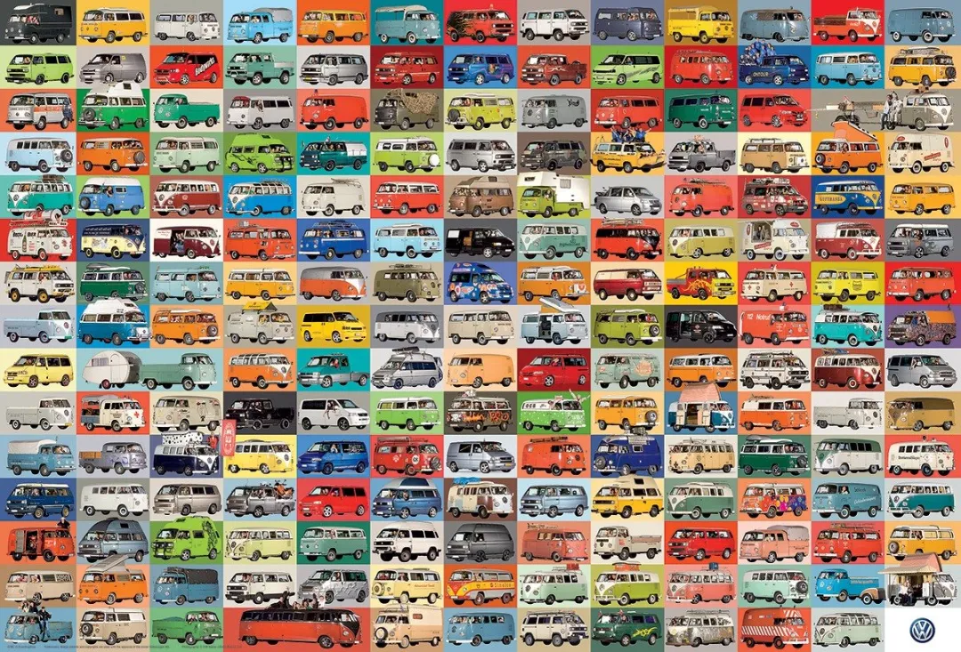 Eurographics Volkswagen The VW Groovy Bus Legpuzzel 2000 Stuks - Meerkleurig
