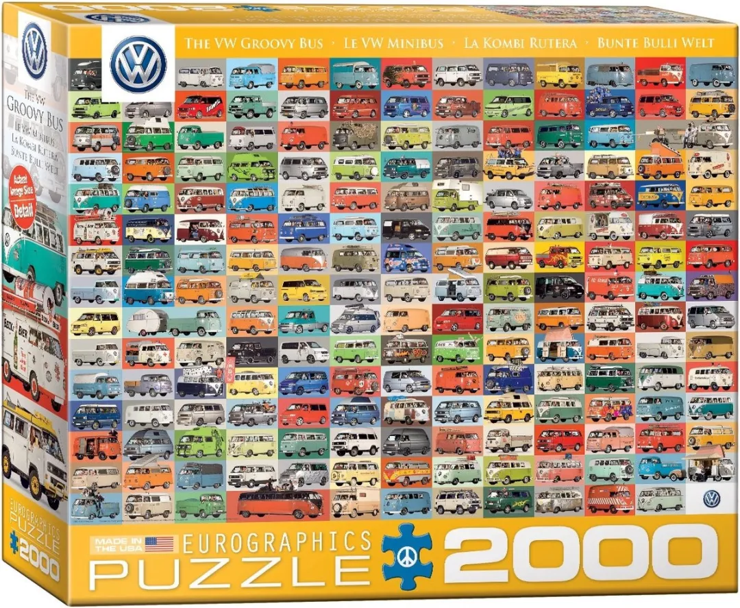 Eurographics Volkswagen The VW Groovy Bus Legpuzzel 2000 Stuks - Meerkleurig