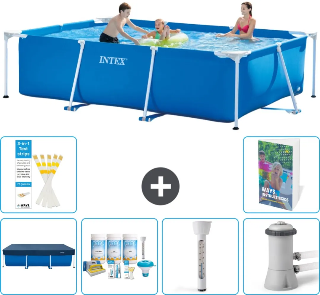 Intex Frame Zwembad 300x200x75cm Blauw