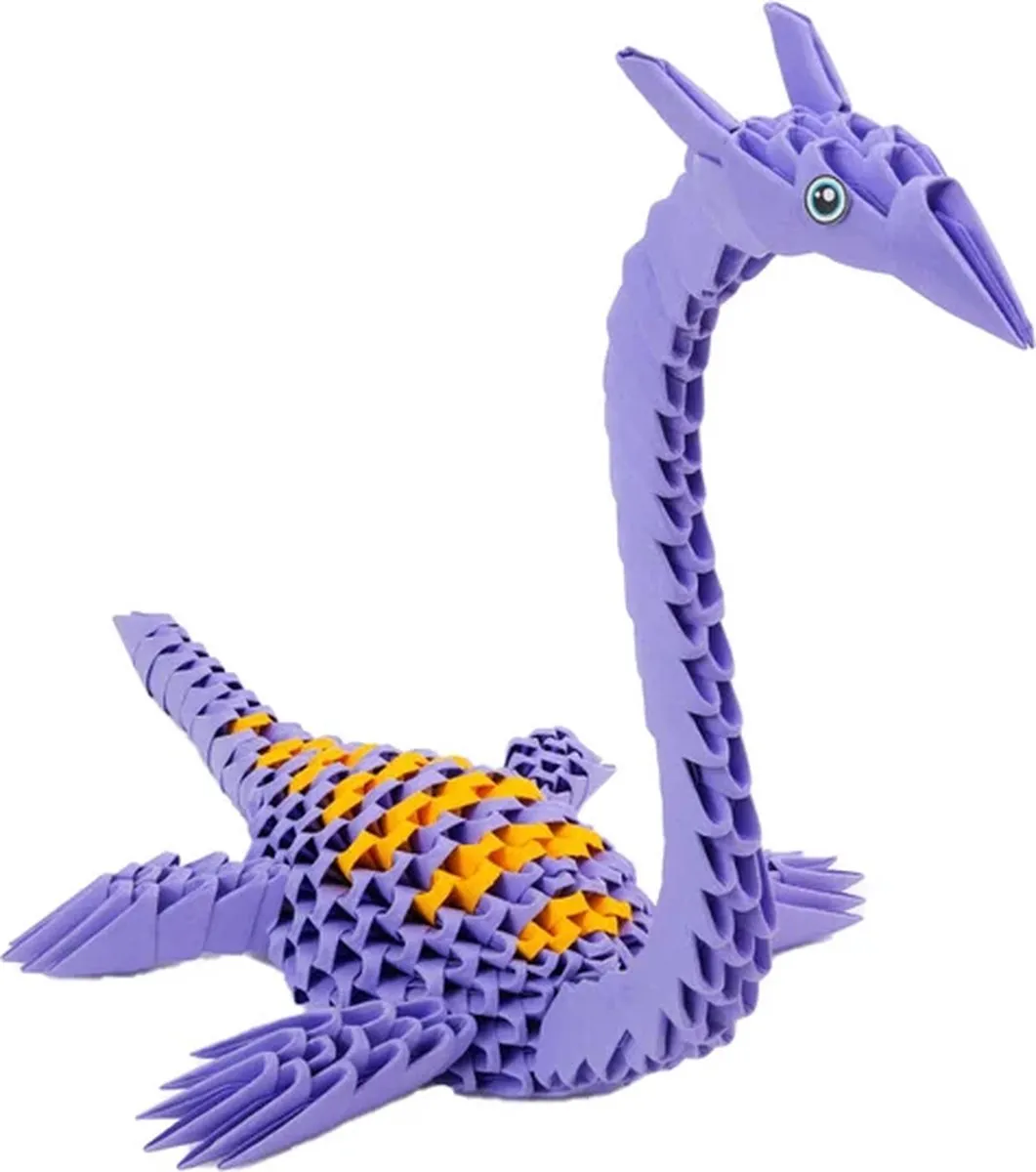 Alexander Toys Origami 3D Dinosaurus 312dlg - 312 Stuks - Geel/Paars