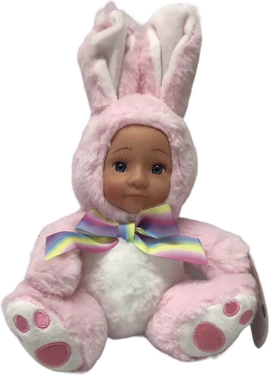 Ruby Toys Baby in Pak Poppen - Vrolijke Dierenpakjes - Multicolor